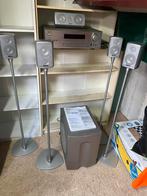 Infinity 5.1Dolby-surround set compleet incl receiver Onkyo, Gebruikt, Tuner of Radio, Losse componenten, Ophalen