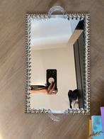 Glazen spiegel dienblad met steentjes diamantjes, Minder dan 50 cm, Ophalen of Verzenden, Zo goed als nieuw, Minder dan 100 cm