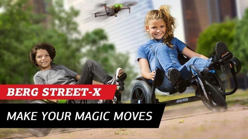 3 wieler/skelter berg street-X vibes, blauw/zwart, Kinderen en Baby's, Speelgoed | Buiten | Skelters, Ophalen, Nieuw, Berg, Vrijloopautomaat