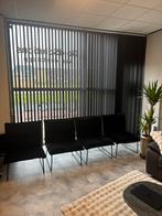 4x Bronx71 design stoelen – zwart velvet – industriële stijl, Zwart, Zo goed als nieuw, Modern / Industrieel, Minder dan 100 cm