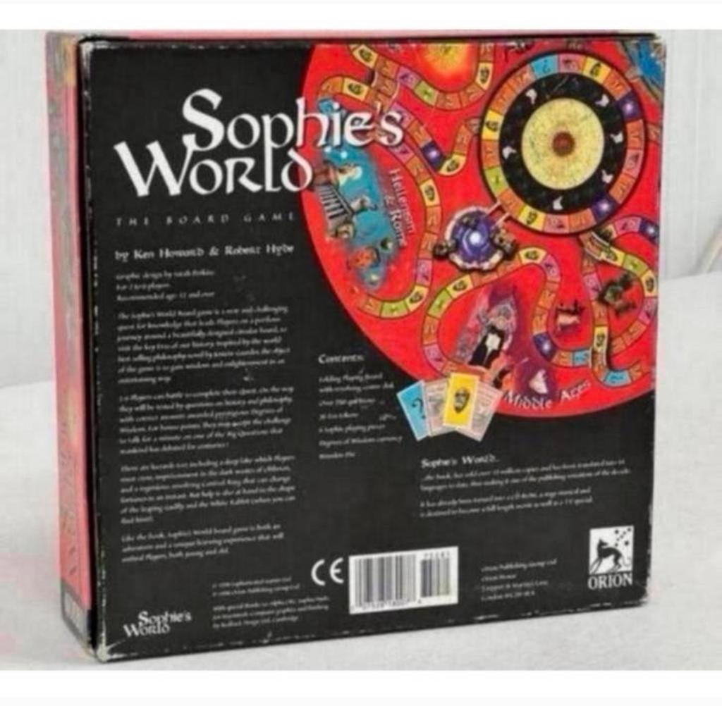 Sophie's World The Board Game 1998 bordspel compleet + doos, Hobby en Vrije tijd, Ophalen of Verzenden, Zo goed als nieuw, H, H