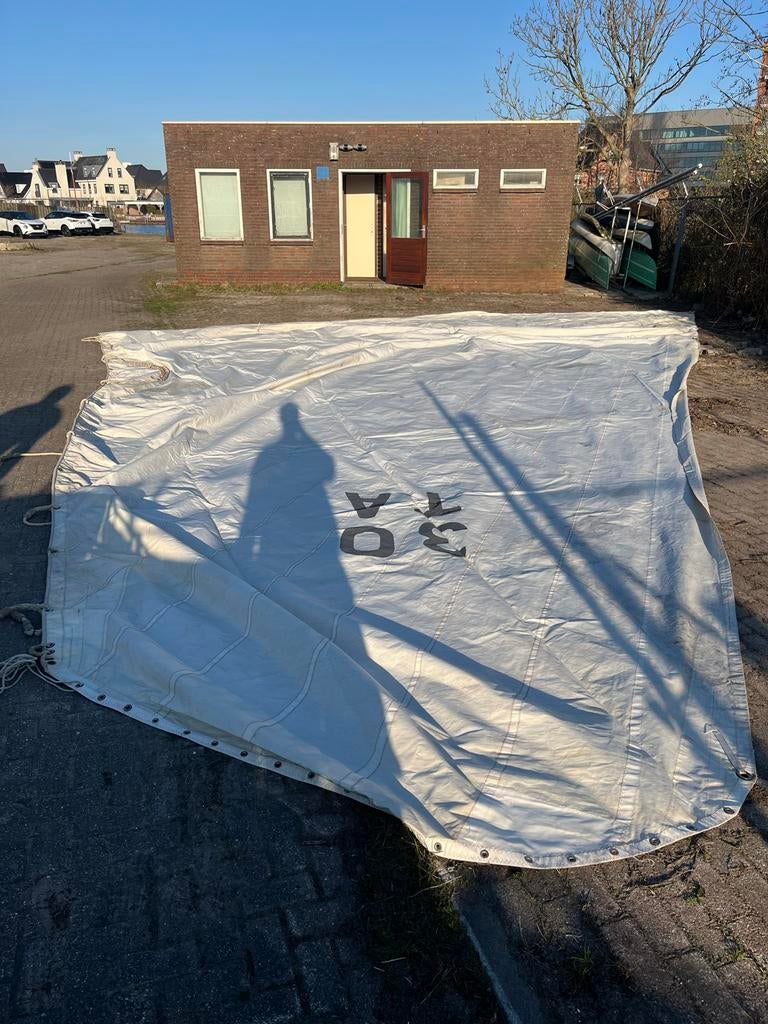 Grootzijl met bokkepoot, Watersport en Boten, Ophalen, Gebruikt, Overige typen, 30 tot 60 m²