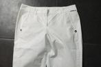 Marccain witte broek zomers merk studs zilver Als Nieuw N2/S, Verzenden, Wit, Zo goed als nieuw, Maat 36 (S)