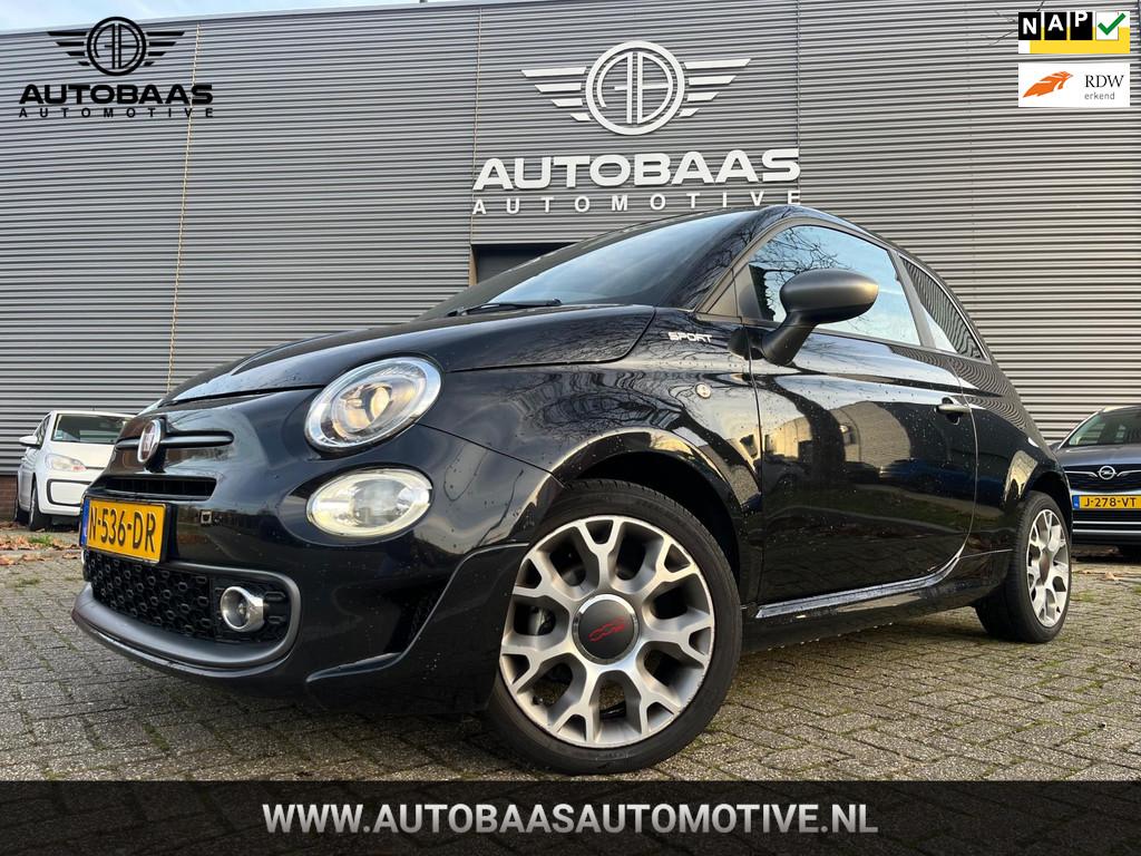 Fiat 500 1.0 Hybrid Sport *APK 09-2027* NL-AUTO+NAP+1EIG+NAV, 4 stoelen, Zwart, Origineel Nederlands, Bedrijf