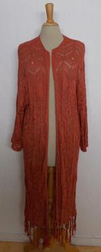 Ibiza/bohemian apart fijn gehaakt lang vest! L, Ophalen of Verzenden, Zo goed als nieuw, Maat 42/44 (L), Overige kleuren