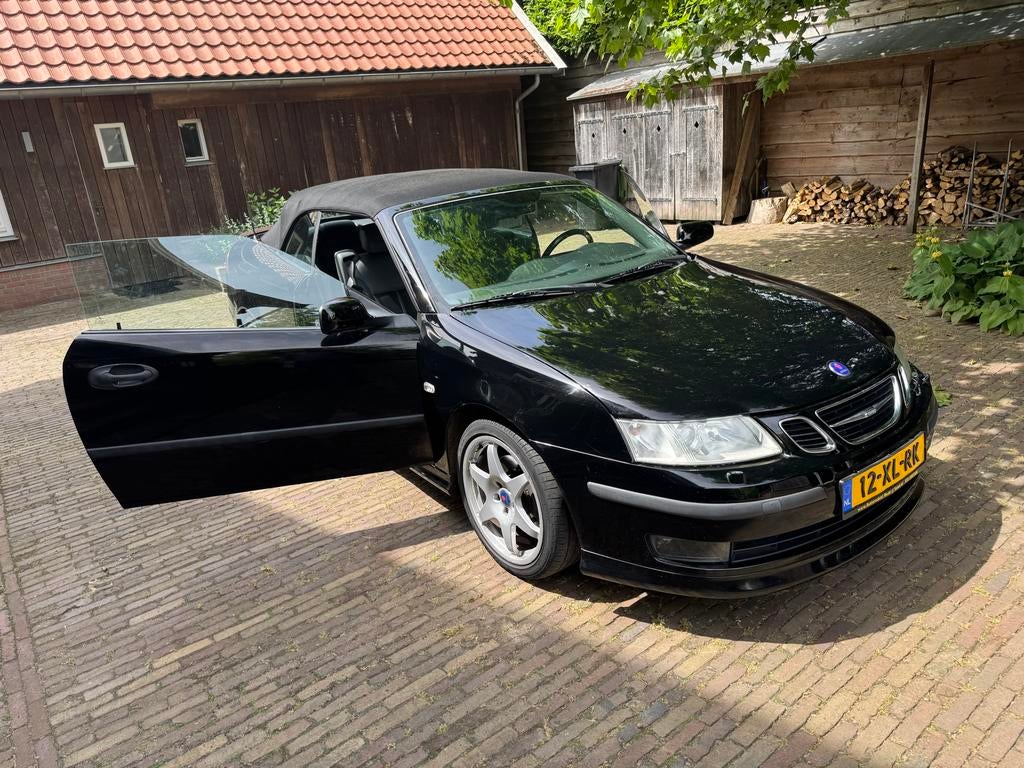 Saab 2005 Zwart, 1998 cc, Cabriolet, 4 stoelen, Zwart