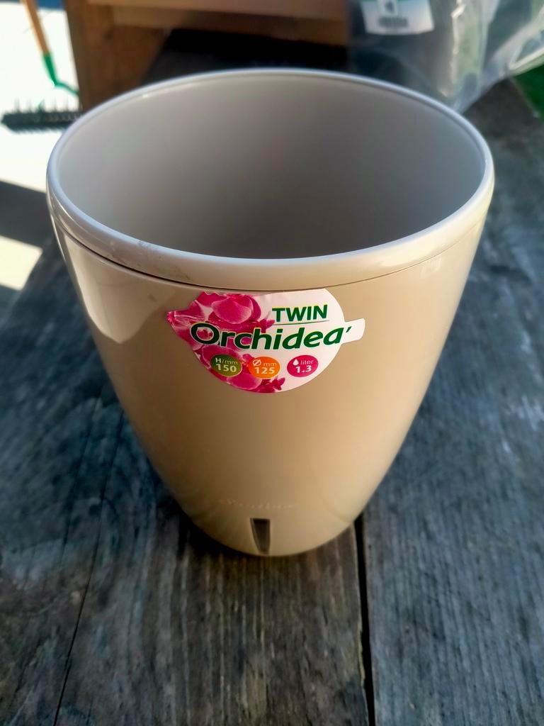 Nieuw diverse bloem orchideeën kweek potten, Rond, Ophalen of Verzenden, Aardewerk, Minder dan 40 cm