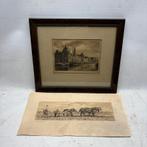 Waalko Jans Dingemans (1873-1925) - twee etsen, Antiek en Kunst, Kunst | Etsen en Gravures, Ophalen of Verzenden