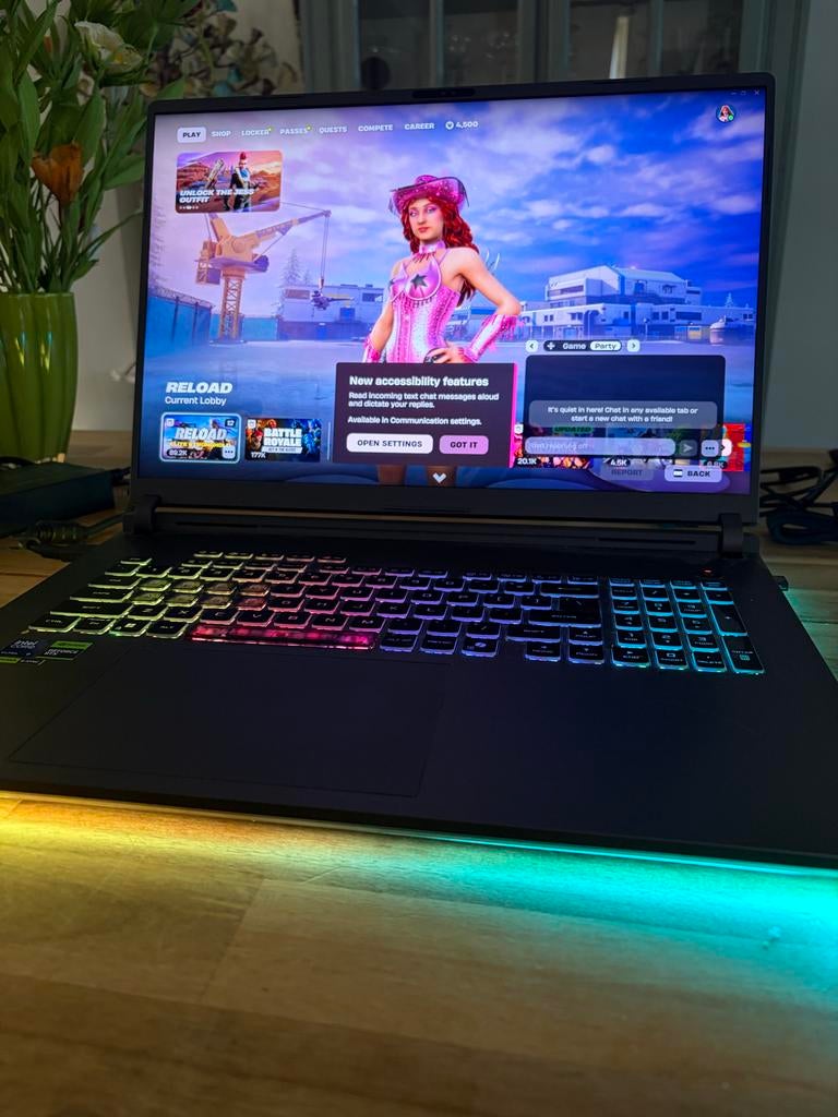 ASUS ROG Strix G18 Gaming Laptop met 5080, Computers en Software, Met videokaart, Verzenden, Zo goed als nieuw, Gaming