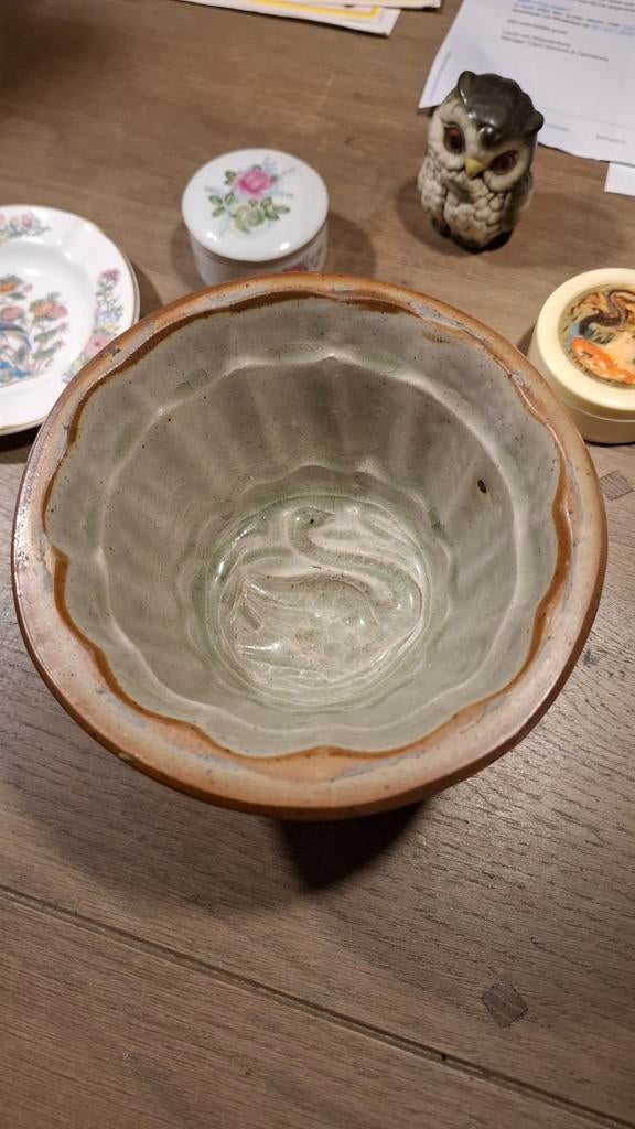 Antieke brocante puddingvorm keramiek zwaan cakevorm kouglof, Antiek en Kunst, Ophalen of Verzenden