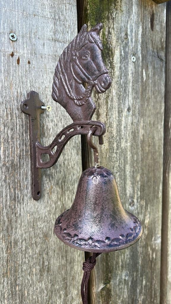 Gietijzeren bel paard, Ophalen of Verzenden, Nieuw, Draadloos