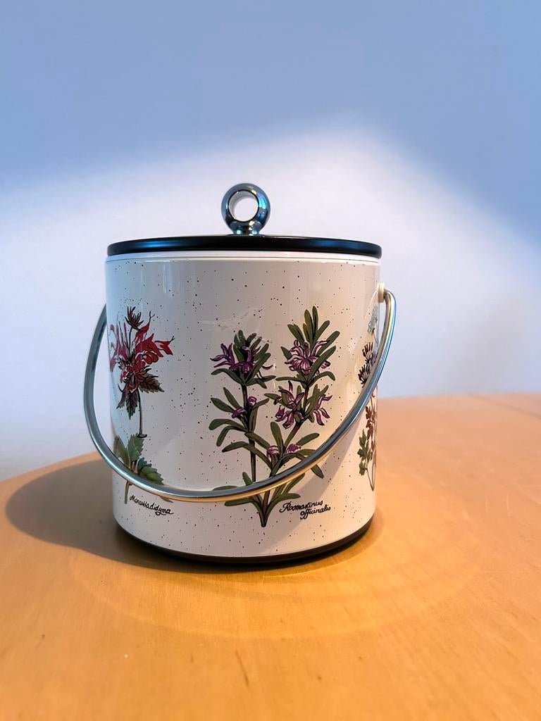 Vintage koeler met wilde bloemen, Ophalen of Verzenden, Zo goed als nieuw