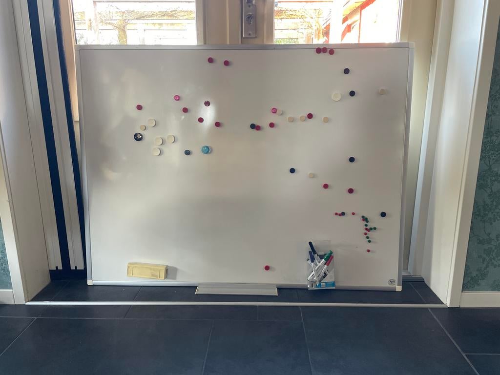 Whiteboard, magnetisch, Huis en Inrichting, Ophalen, Zo goed als nieuw, Magneetbord