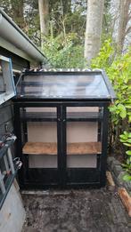 Kas van ijzer frame op wieltjes, ideaal voor doe-het-zelver, Staal, Gebruikt, Overige materialen, Kweekkas