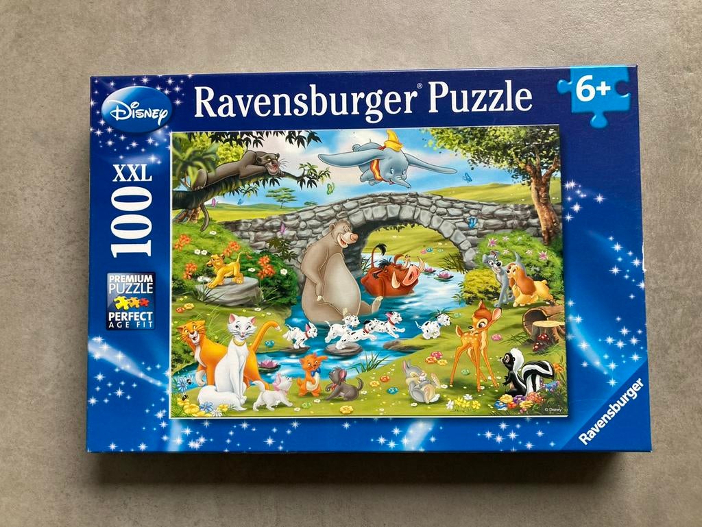 Disney puzzel Ravensburger 100 xxl stukjes (6+), Ophalen of Verzenden, Meer dan 50 stukjes, Zo goed als nieuw, 6 jaar of ouder