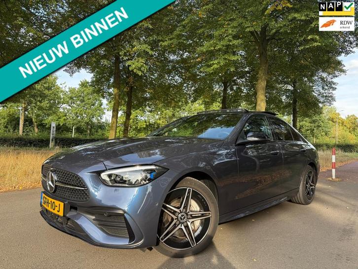 Mercedes-Benz C-klasse 300 e star Edition AMG Line Plus| btw, Auto's, Mercedes-Benz, Bedrijf, Te koop, C-Klasse, 360° camera, ABS