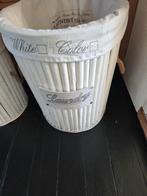 2 mooie Riviera Maison wasmanden - wit, Ophalen of Verzenden