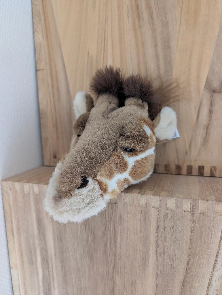Pluche dierenkoppen Wild & soft giraffe, olifant & leeuw, Ophalen, Zo goed als nieuw, Olifant