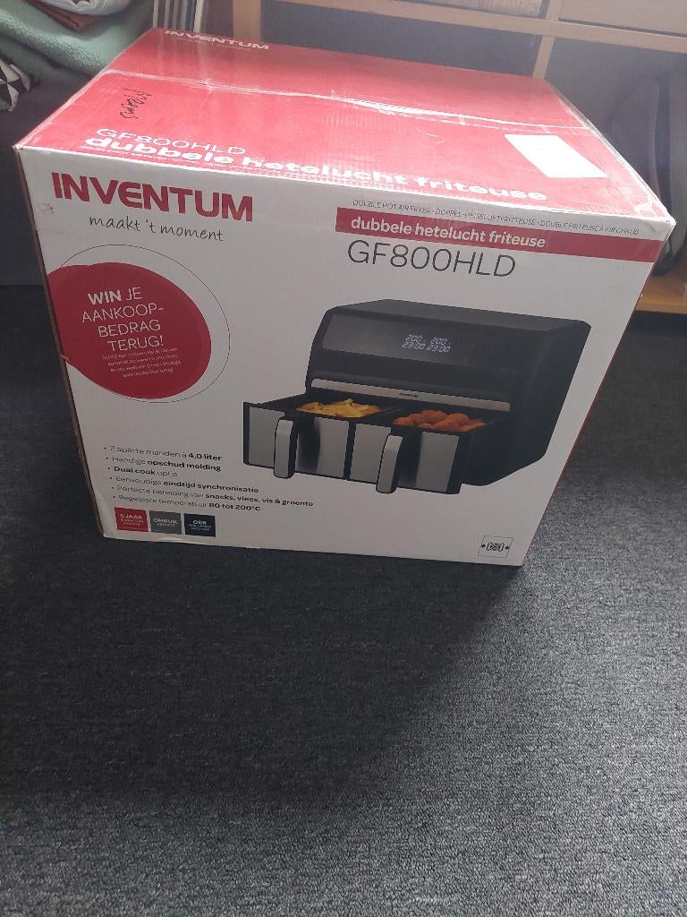 Inventum airfryer NIEUW  ongebruikt, Ophalen, Nieuw, Airfryer, 750 t/m 999 gram
