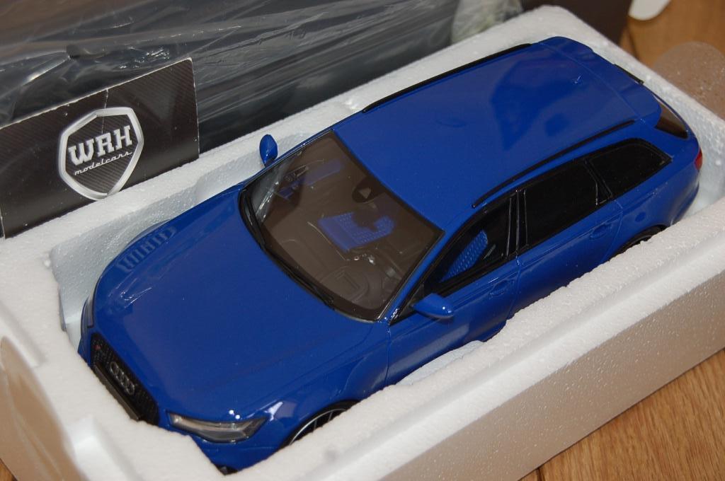 1:18 AUDI RS6 AVANT C7 blue GT spirit GT719 WRH, Hobby en Vrije tijd, Modelauto's | 1:18, Verzenden, Zo goed als nieuw, Auto, Overige merken