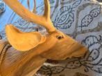 Houtsnijwerk Eland - Zeer Goede Staat, 58 brx62xhoogx52d., Ophalen