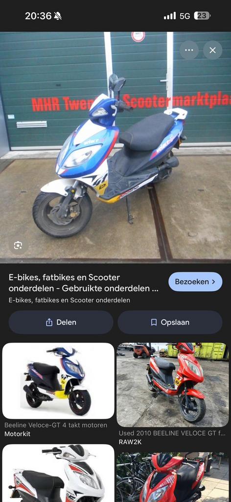 Gezocht: scooter / project / “hok” (met of zonder kenteken), Ophalen of Verzenden, Zo goed als nieuw, Elektrisch, Overige modellen