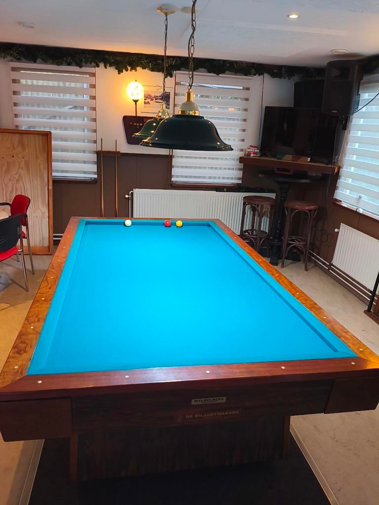 Wilhelmina Biljarttafel - De Biljartmakers, Ophalen, Gebruikt, Biljarttafel