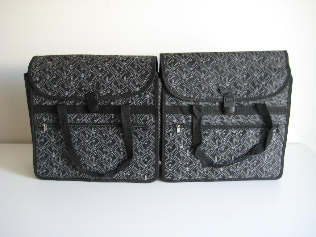 2 losse fietstassen zwart met wit 37x30x14cm NIEUW, Ophalen of Verzenden, Nieuw, Overige merken
