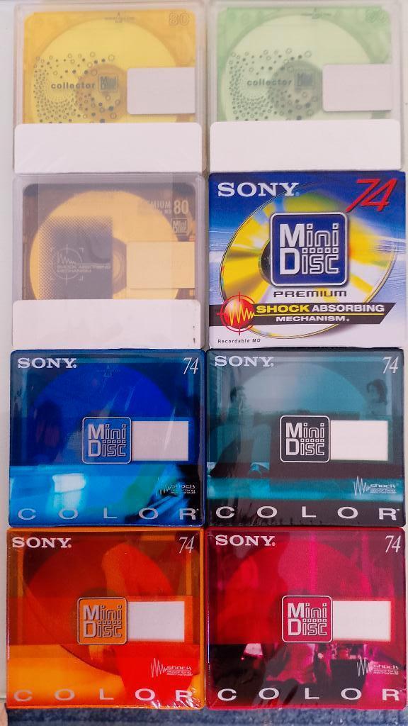 8 SONY Minidisc "NIEUW" in verpakking., Ophalen of Verzenden, Minidisc-recorder