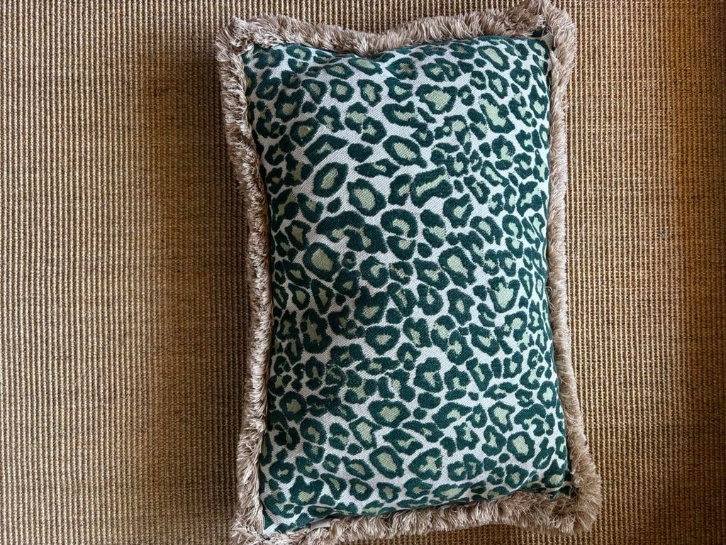 Palais kussen maya x amina 60x40 groen, Huis en Inrichting, Woonaccessoires | Kussens, Ophalen of Verzenden, Zo goed als nieuw