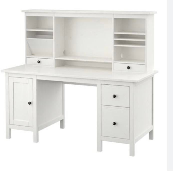 Wit  Ikea burea, Huis en Inrichting, Bureaus, Gebruikt, Overige typen, IKEA, Overige stijlen, Hout, Wit, Ophalen