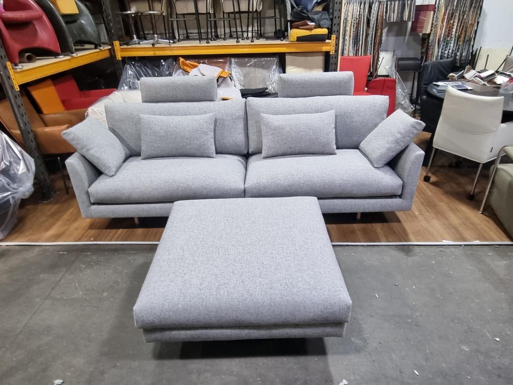 Montis Axel 4-zits bank met hocker, Ophalen of Verzenden, Gebruikt, 75 tot 100 cm