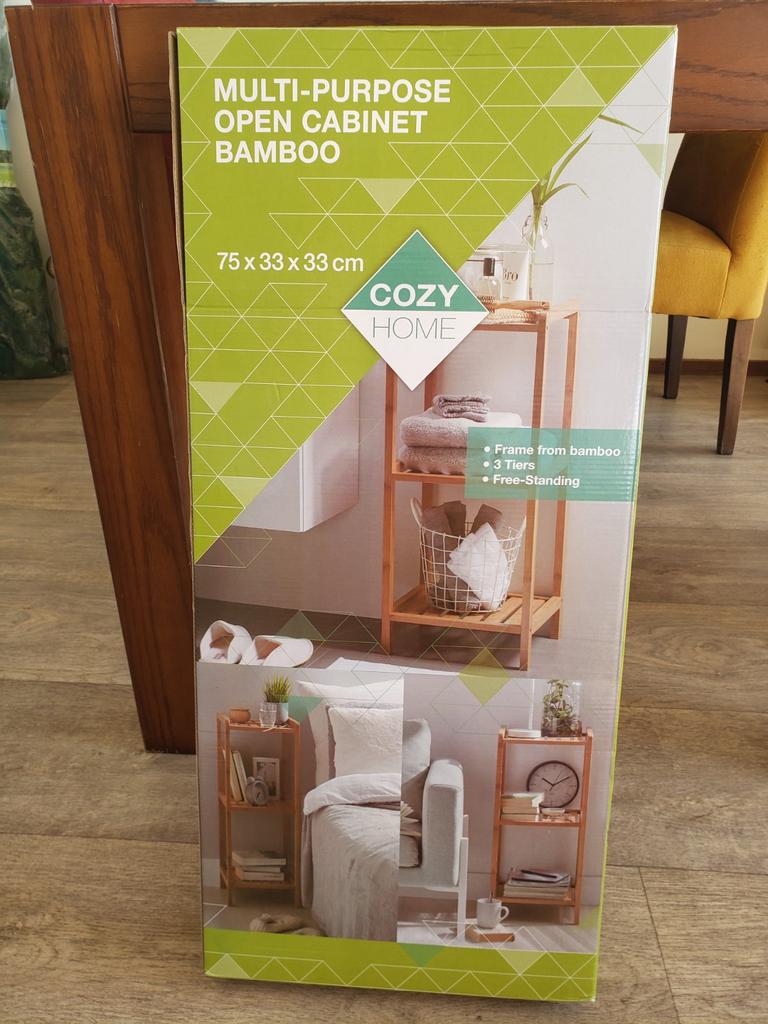 COZY HOME Bamboe Veelzijdige Open Kast 75x33x33 cm, Ophalen of Verzenden
