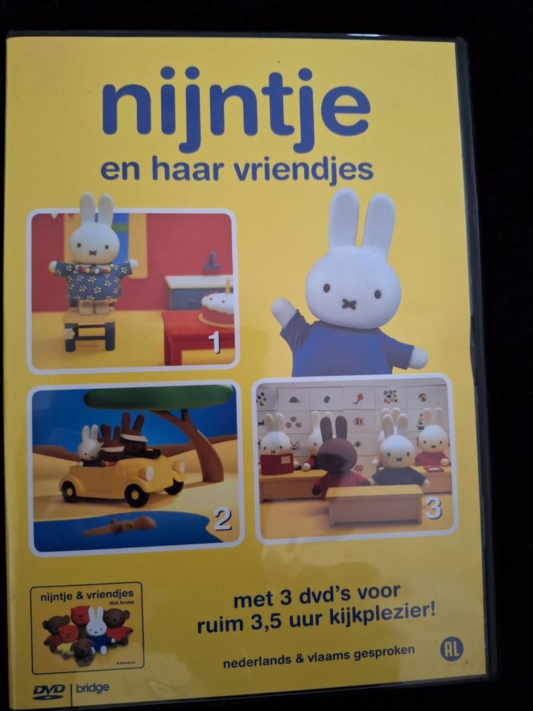 Nijntje en haar 3 vriendjes dvd's, Europees, Gebruikt, Alle leeftijden, Ophalen of Verzenden