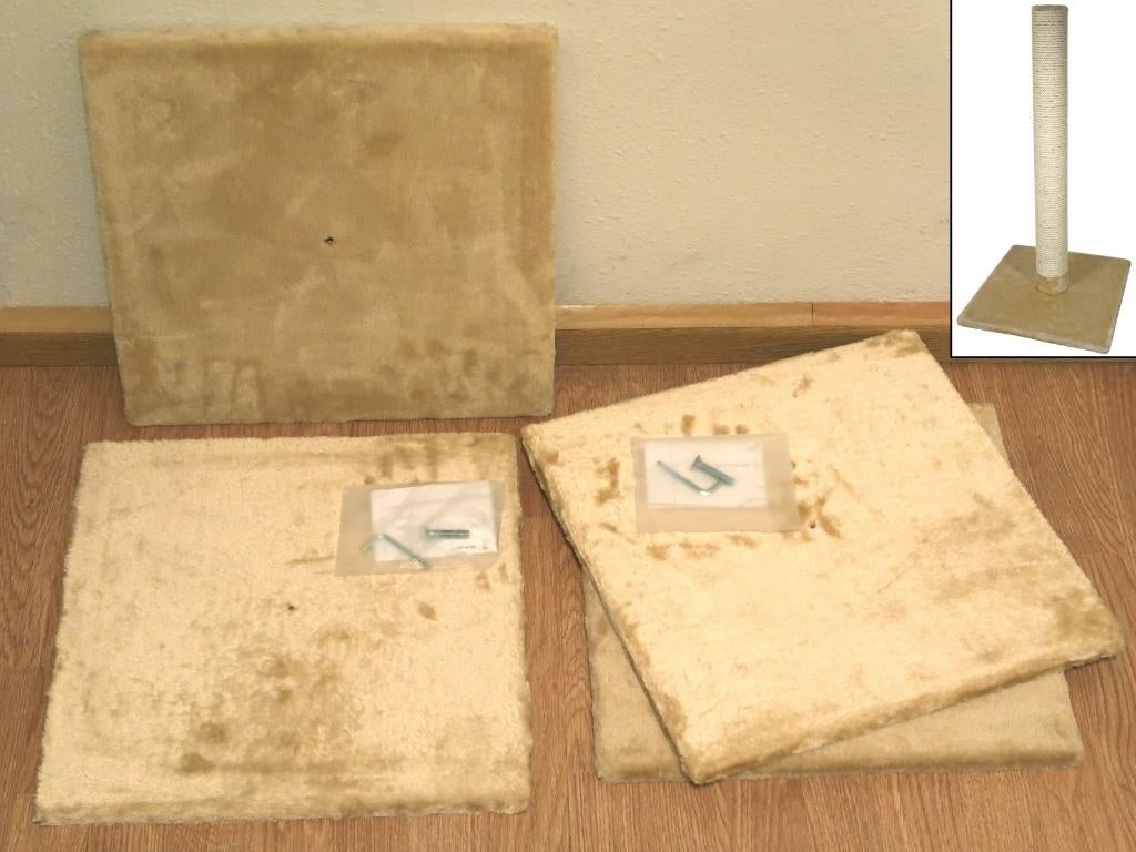 2x twee BodemPlaten voor 80 cm. krabpaal, katten krabmeubel, Dieren en Toebehoren, Verzenden, Nieuw, Krabpaal