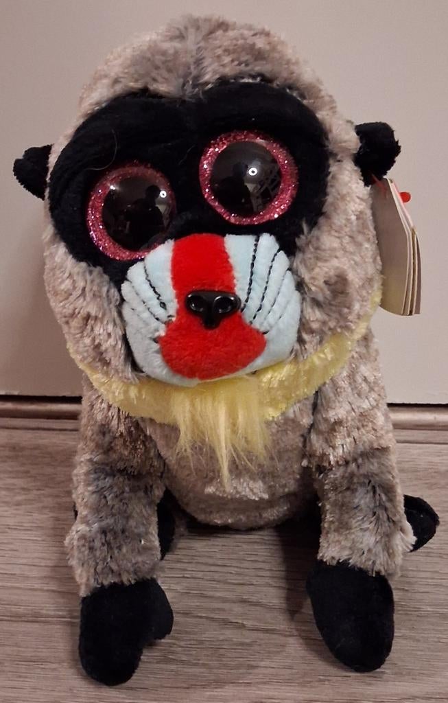 Ty beanie boo aap Wasabi 16 cm, Ophalen of Verzenden, Zo goed als nieuw, Overige typen