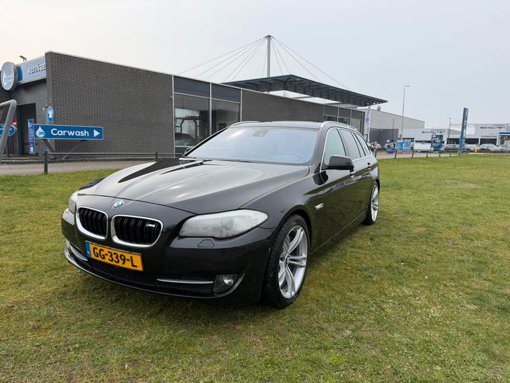 BMW 5-Serie 535D Touring 220KW Aut8(f10) 2011 Zwart, Auto's, BMW, Bedrijf, 5-Serie, ABS, Adaptieve lichten, Airbags, Airconditioning