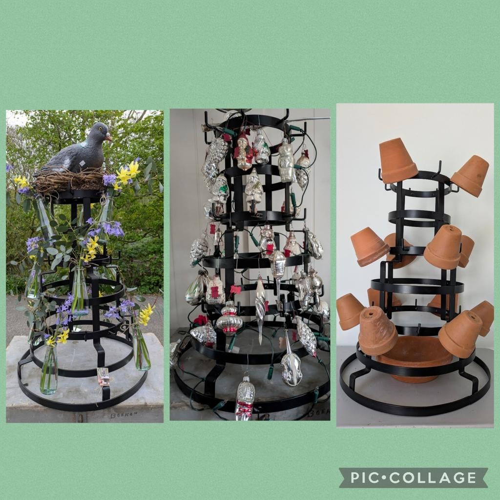 Frans pinnenrek / flessenrek, Huis en Inrichting, Ophalen, Zwart, Metaal, Overige typen