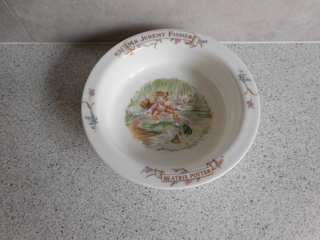 Schaal 4x16 cm. Mr. Jeremy Fish Beatrix Potter Royal Albert, Ophalen of Verzenden, Overige stijlen, Porselein, Schaal of Schalen
