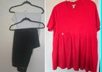 Mt 52 : tuniek rood en 2 leggings zwart en wit kado, Kleding | Dames, Grote Maten, Verzenden, Zwart, Zo goed als nieuw, C&A
