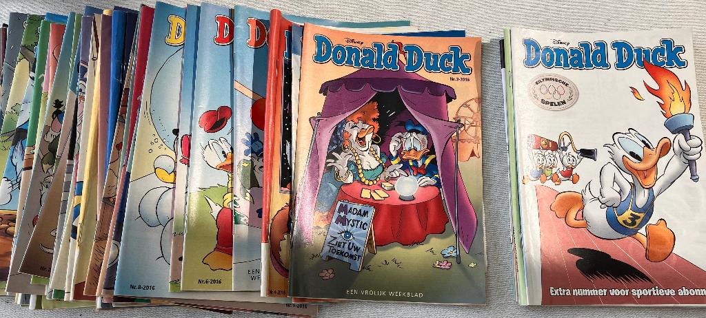 Donald Duck tijdschrift jaar 2016, Verzamelen, Tijdschriften, Kranten en Knipsels, Ophalen of Verzenden, 1980 tot heden, Nederland