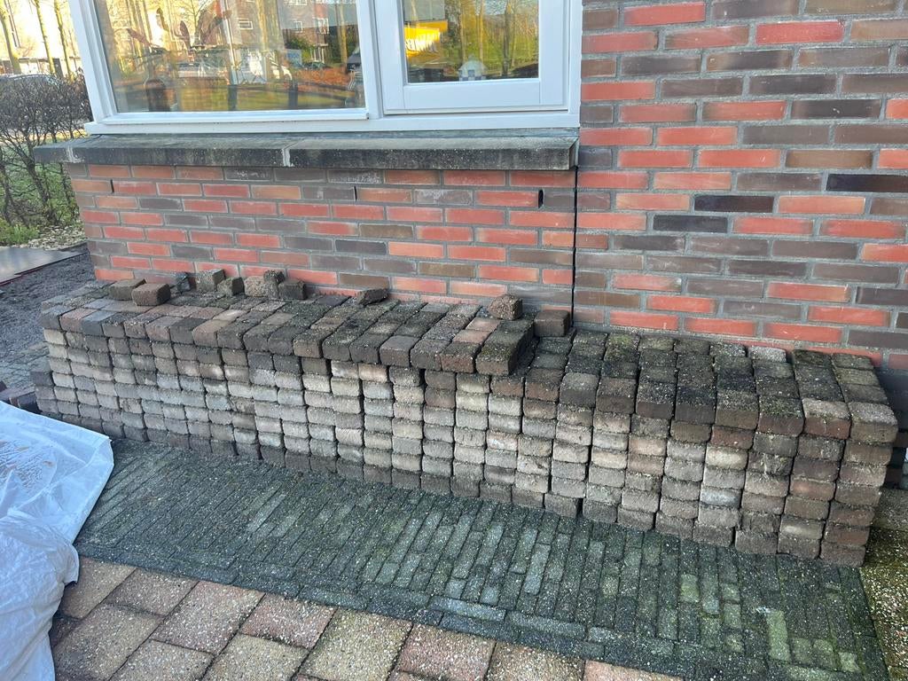 Terras tegels 10x10, Tuin en Terras, Ophalen, Zo goed als nieuw, Beton, Terrastegels