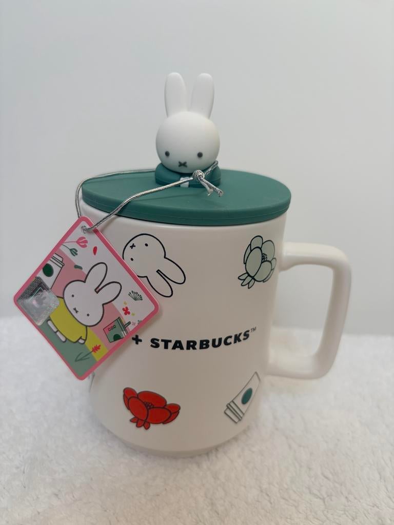 Starbucks x Miffy Mok met Deksel - Nieuw, Keramiek, Nieuw, Ophalen of Verzenden, Overige stijlen