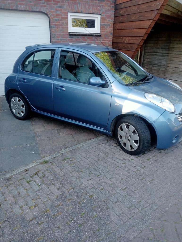 Nissan Micra 1.2 59KW 5DR 2006 Blauw, Voorwielaandrijving, Stof, 40 €/maand, 4 cilinders