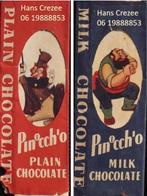zoek pinocchio milk plain chocolate chocolade wikkel 1940, Ophalen of Verzenden, Gebruikt, Verpakking