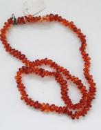 Prachtige vintage Baltische barnsteen ketting, Cognac 61 cm, Ophalen, Zo goed als nieuw, Bruin, Overige materialen