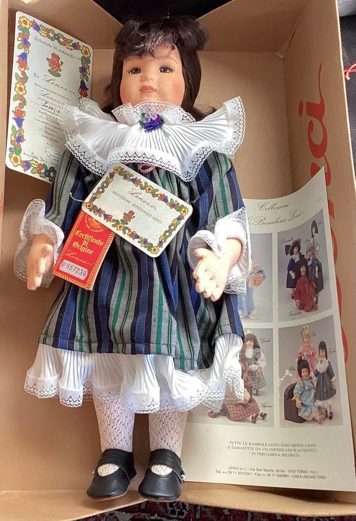 Vintage 1994 Lenci pop Lucrezia, nieuw in doos! OVP, Ophalen, Zo goed als nieuw, Pop