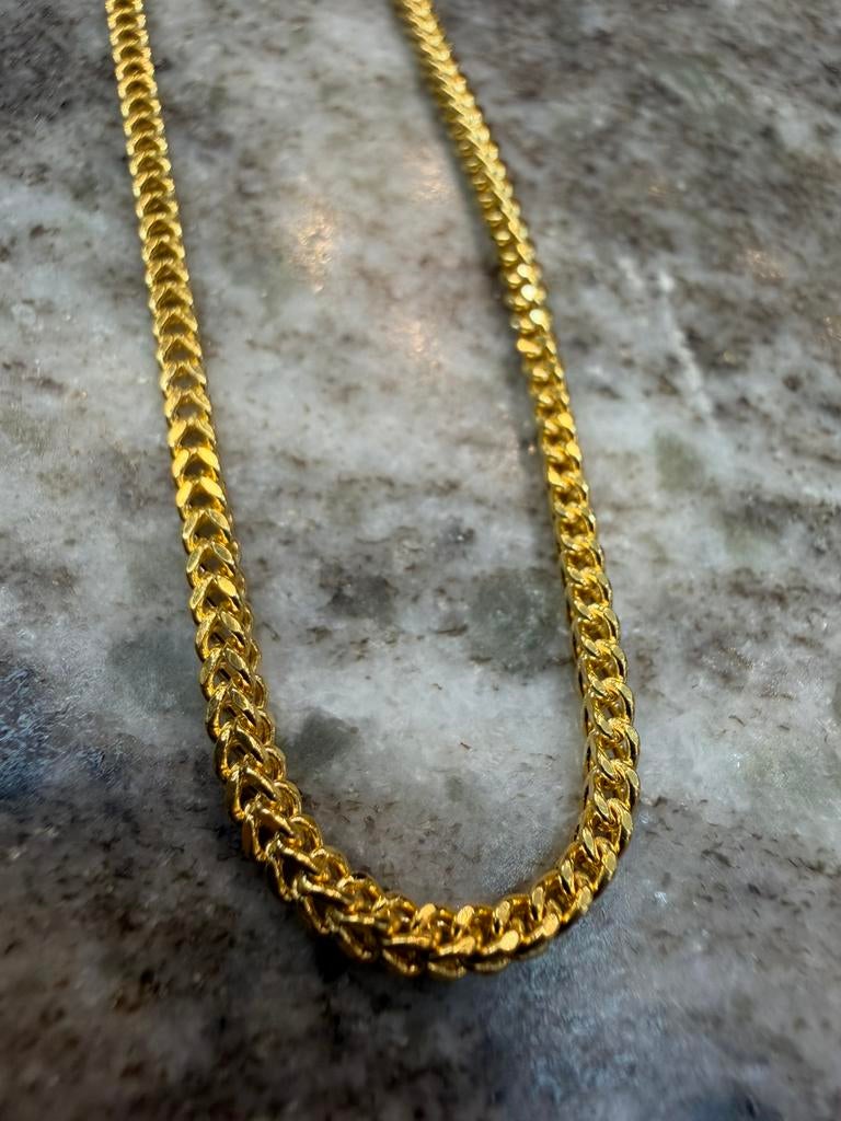 21k vossenstaart ketting, Ophalen of Verzenden, Nieuw, Overige materialen