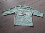 Moschino top maat 68 mintgroen, prima staat, Kinderen en Baby's, Babykleding | Maat 68, Ophalen of Verzenden
