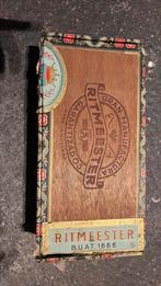 Vintage Ritmeester sigarendoos, Verzamelen, Merken en Reclamevoorwerpen, Ophalen, Gebruikt, Verpakking